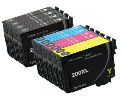 Remanufactured Epson 200XL Ink Cartridge High-Yield 10-Piece Combo Pack