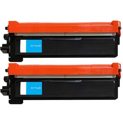 Brother TN210C Compatible Cyan Toner Cartridge Twin Pack