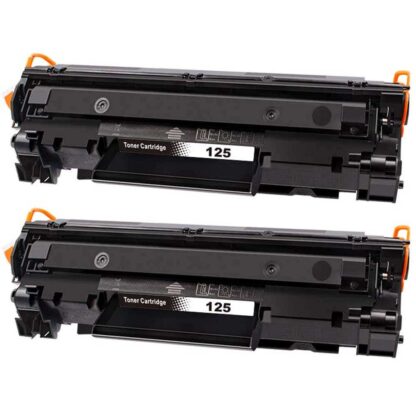 Canon 125 (3484B001AA) Compatible Black Toner Cartridge Twin Pack