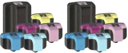 HP 02 Remanufactured Ink Cartridge 12-Piece Combo Pack