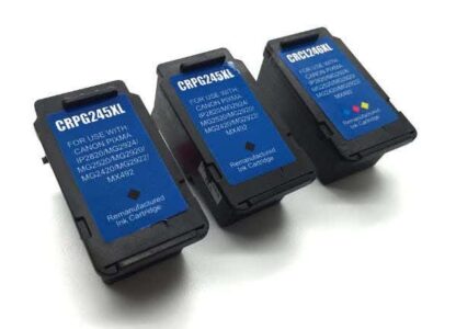 Remanufactured Canon PG-245XL & 246XL Ink Cartridges 3-Pack High Yield