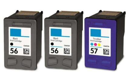 Remanufactured HP 56 & 57 Ink Cartridge 3-Piece Combo Pack