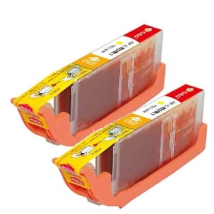 Canon CLI-251XL (6516B001) Compatible Yellow High-Yield Ink Cartridge Twin Pack