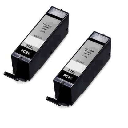 Canon PGI-270XL (0319C001) Compatible Black High-Yield Ink Cartridge Twin Pack