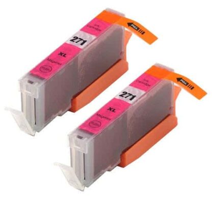 Canon CLI-271XL (0338C001) Compatible Magenta High-Yield Ink Cartridge Twin Pack