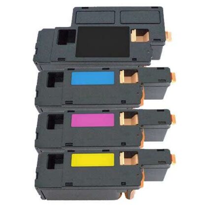 Compatible Dell C1660W Toner Cartridge 4-Pack Combo