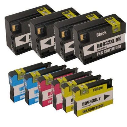 HP 932XL & 933XL Remanufactured High-Yield 10-Piece Combo Pack