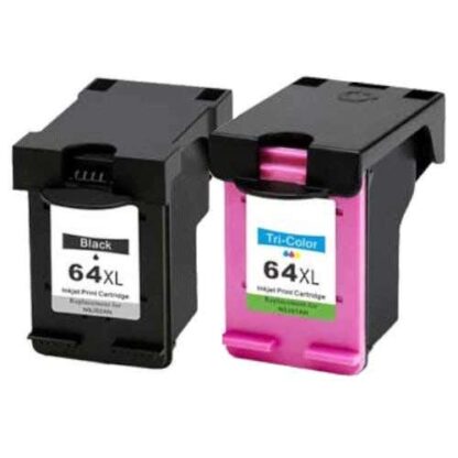 Remanufactured HP 64XL Ink Cartridge High-Yield 2-Piece Combo Pack