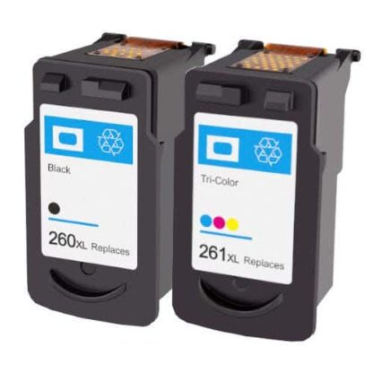 Canon PG-260XL & CL-261XL Remanufactured High Yield Ink Cartridge 2-Piece Combo Pack