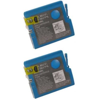 Brother LC51C Compatible Cyan Ink Cartridge Twin Pack