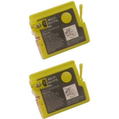 Brother LC51Y Compatible Yellow Ink Cartridge Twin Pack