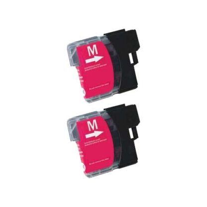 Brother LC61M Compatible Magenta Ink Cartridge Twin Pack