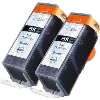 Compatible Canon PGI-220BK Ink Cartridge Pigment Black Twin Pack (2945B001)