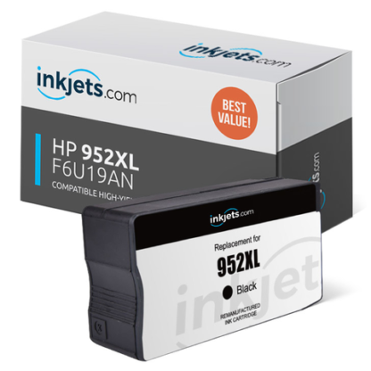 Remanufactured HP 952XL Ink Cartridge Black High-Yield (F6U19AN)