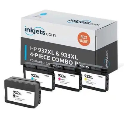 HP 932XL & 933XL High-Yield Remanufactured Ink Cartridge 4-Pack Combo - Image 2