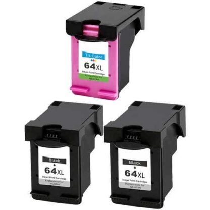 HP 64XL High-Yield Remanufactured 3-Pack Combo