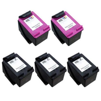 Remanufactured HP 65XL Ink Cartridge 5-Piece Combo