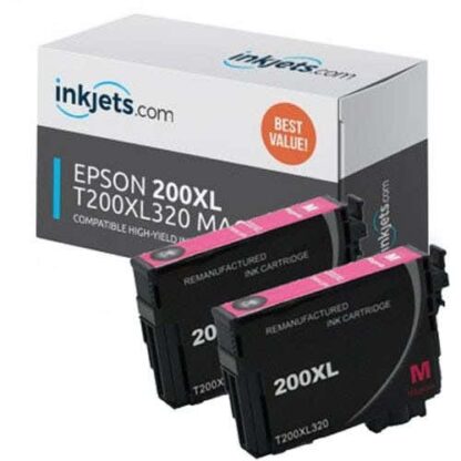 Epson 200XL (T200XL320) Remanufactured Magenta High-Yield Ink Cartridge Twin Pack