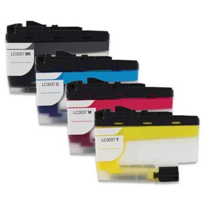 Brother LC3037 Super High-Yield Compatible Ink Cartridge 4-Piece Combo Pack