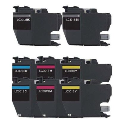 Brother LC3013 Compatible High Yield Ink Cartridge 8-Pack