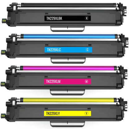 Compatible Brother NBTN229XL High Yield Toner Cartridge 4-Piece Combo Pack