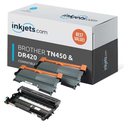 Compatible Brother TN450 & DR420 Toner Cartridge 3-Pack High-Yield