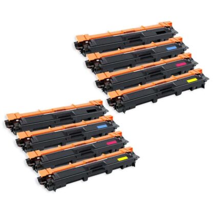 Brother TN221 & TN225 Compatible High-Yield Toner Cartridge 8-Pack