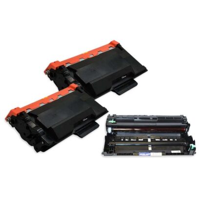 Brother TN850 & DR890 Black Compatible High-Yield Toner and Drum 3-Pack