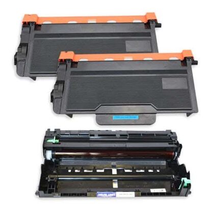 Brother TN880 & DR890 Black Compatible Super High-Yield Toner and Drum 3-Pack