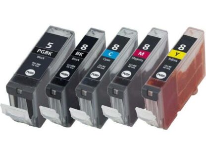 Compatible Canon PGI-5 & CLI-8 Ink Cartridge 5-Piece Combo Pack