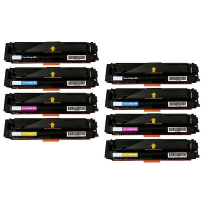 (No Chip) Canon 055H Compatible High-Yield Toner Cartridge 8-Pack