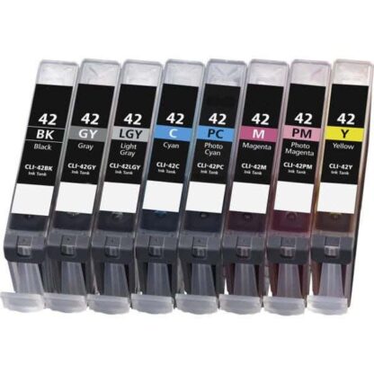 Compatible Canon CLI-42 Ink Cartridge 8-Piece Combo Pack