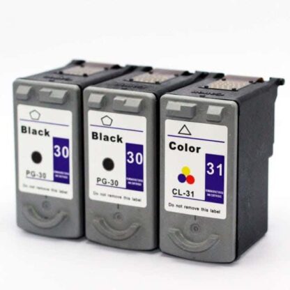 Remanufactured Canon PG-30 & CL-31 Ink Cartridge 3-Piece Combo Pack