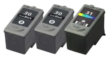 Remanufactured Canon PG-30 & CL-31 Ink Cartridge 3-Piece Combo Pack - Image 2