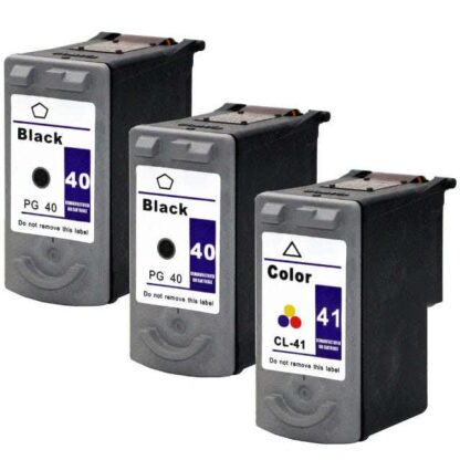 Remanufactured Canon PG-40 & CL-41 Ink Cartridge 3-Piece Combo Pack - Image 2