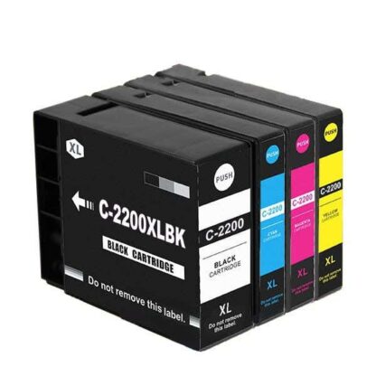 Canon PGI-2200XL Compatible High-Yield Ink Cartridge 4-Piece Combo Pack