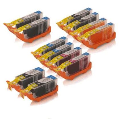 Canon PGI-220 & CLI-221 Compatible Ink Cartridge 12-Piece Combo Pack