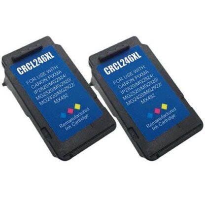 Canon CL-246XL Color (8280B001) Remanufactured High Yield Ink Cartridge Twin Pack