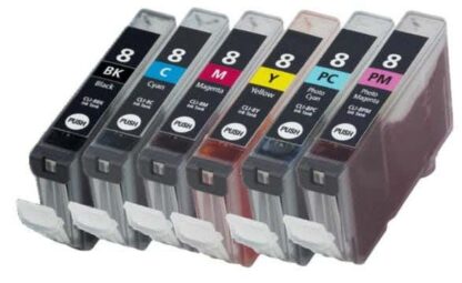 Compatible Canon CLI-8 Ink Cartridge 6-Piece Combo Pack - Image 2