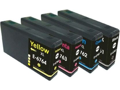 Remanufactured Epson 676XL Ink Cartridge 4-Pack High-Yield