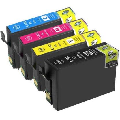 Epson 702XL High-Yield Remanufactured Ink Cartridge 4-Pack Combo