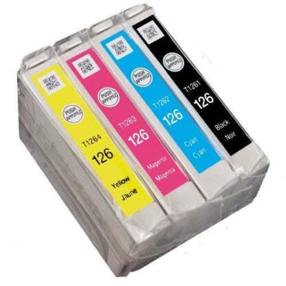 Remanufactured Epson 126 Ink Cartridge High-Yield 4-Piece Combo Pack - Image 2