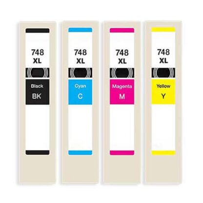 Epson 748XL Remanufactured High-Yield Ink Cartridge 4-Piece Combo Pack