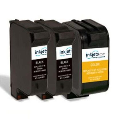 Remanufactured HP 45 & HP 23 Ink Cartridge 3-Piece Combo