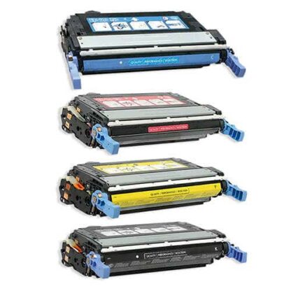 HP 644A Remanufactured Toner Cartridge 4-Piece Combo Pack