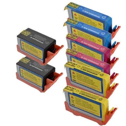 HP 902XL Remanufactured High Yield Ink Cartridge 8-Pack