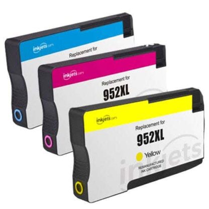 HP 952XL Color Remanufactured High Yield Ink Cartridge 3-Pack