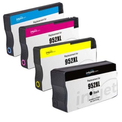 HP 952XL Remanufactured High Yield Ink Cartridge 4-Pack