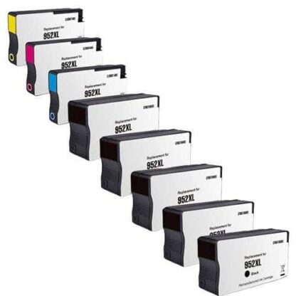 HP 952XL Remanufactured High Yield Ink Cartridge 8-Pack