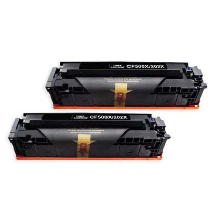 HP 202X (CF500X) Compatible Toner Cartridge Black High-Yield Twin Pack